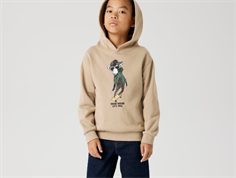 Name It weathered teak printet hoodie sweatshirt